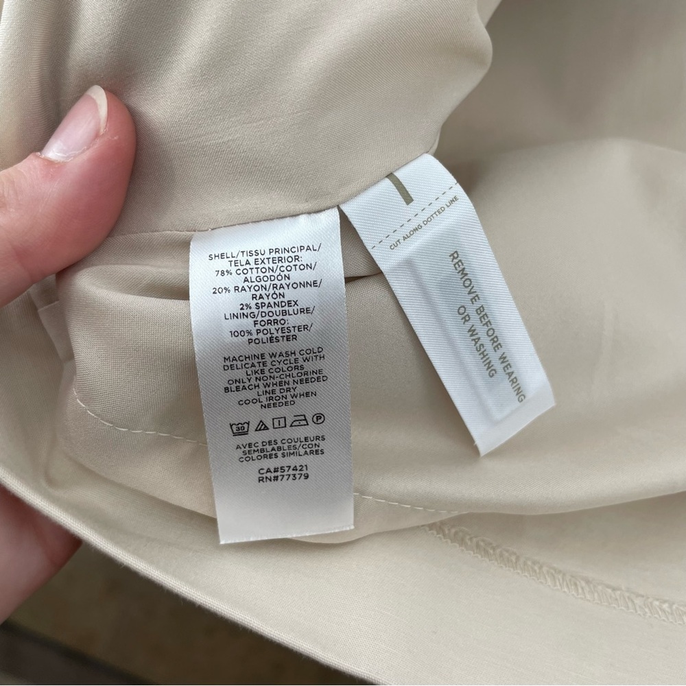 NEW Ann Taylor Shift Dress Beige 8 - Picture 7 of 7